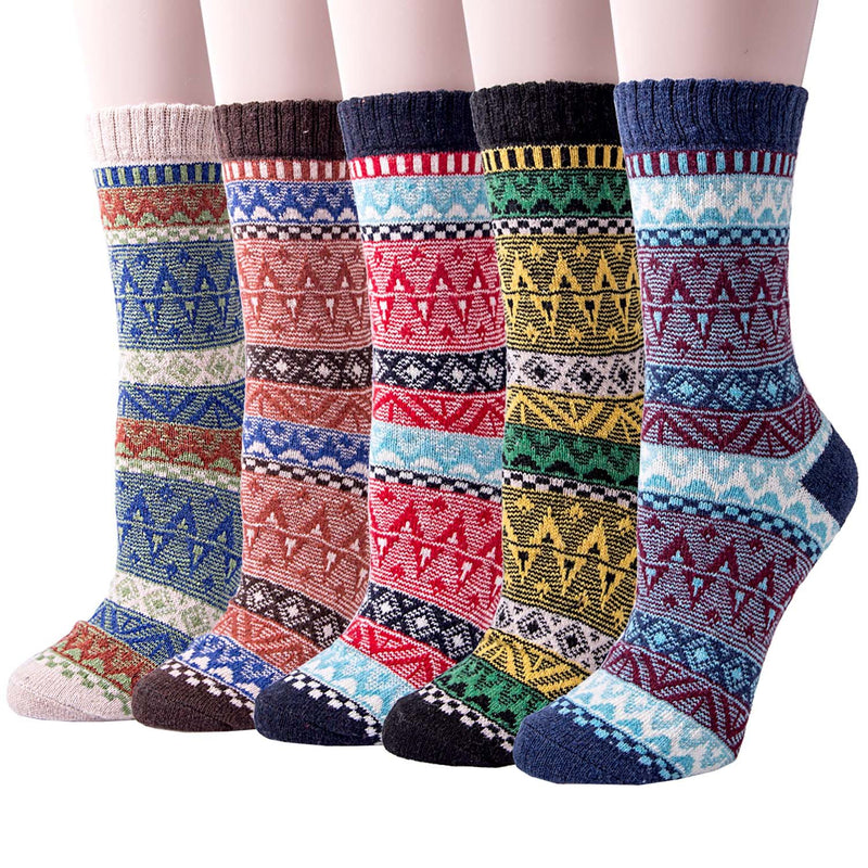 Thick Knit Cozy  Socks ( 5 pack)