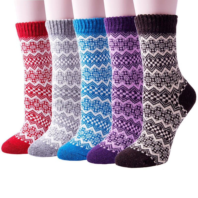 Thick Knit Cozy  Socks ( 5 pack)