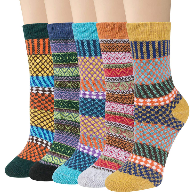 Thick Knit Cozy  Socks ( 5 pack)