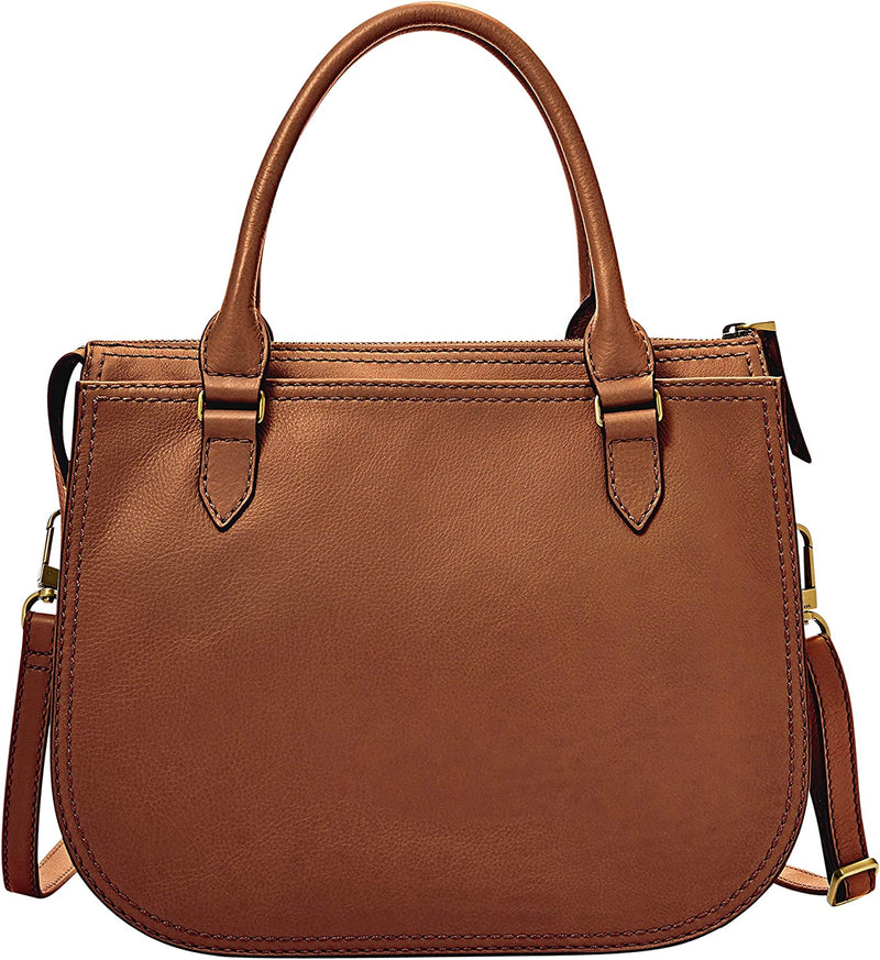 Buyr.com | Satchels | Fossil Women's Jacqueline Eco-Leather Satchel Purse  Handbag, Brown (Model: ZB1501200)