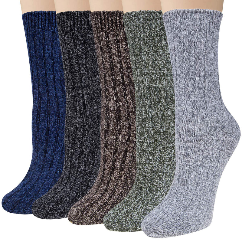 Thick Knit Cozy  Socks ( 5 pack)