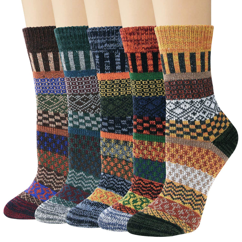 Thick Knit Cozy  Socks ( 5 pack)