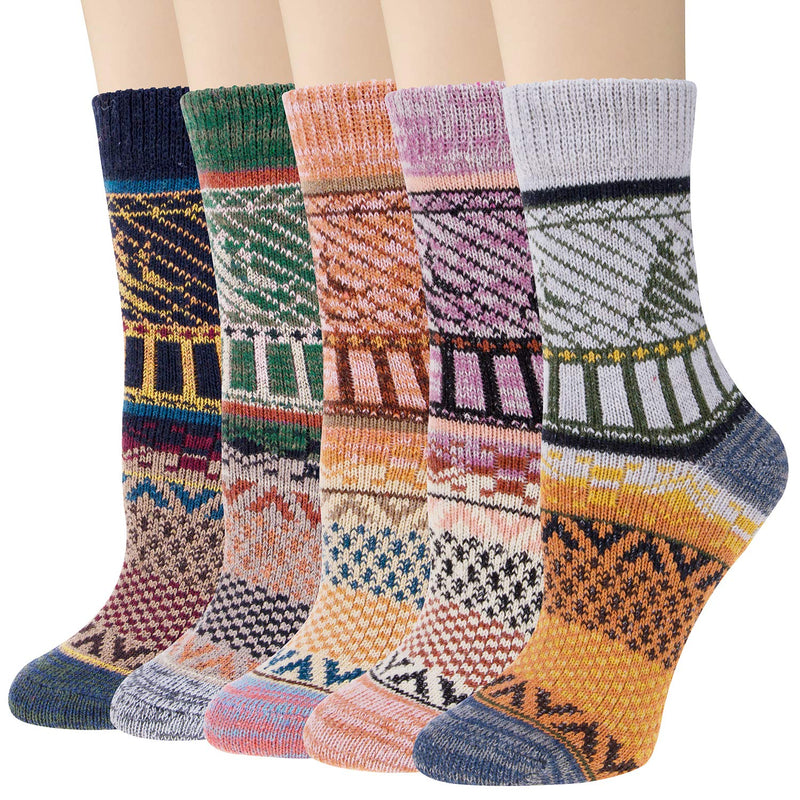 Thick Knit Cozy  Socks ( 5 pack)